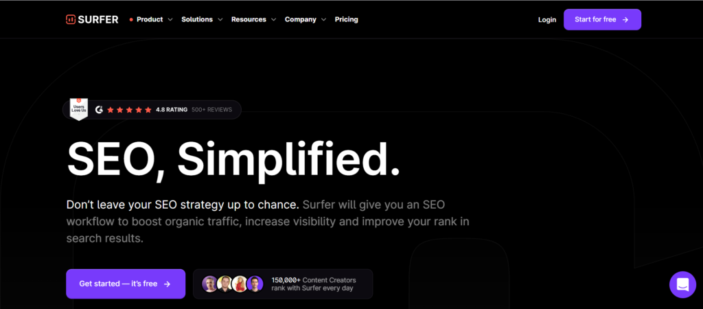 Digital Marketing Tool - SurferSEO